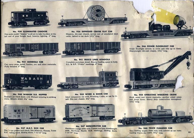 Gilbert 1955 D1782 Catalog Page 35